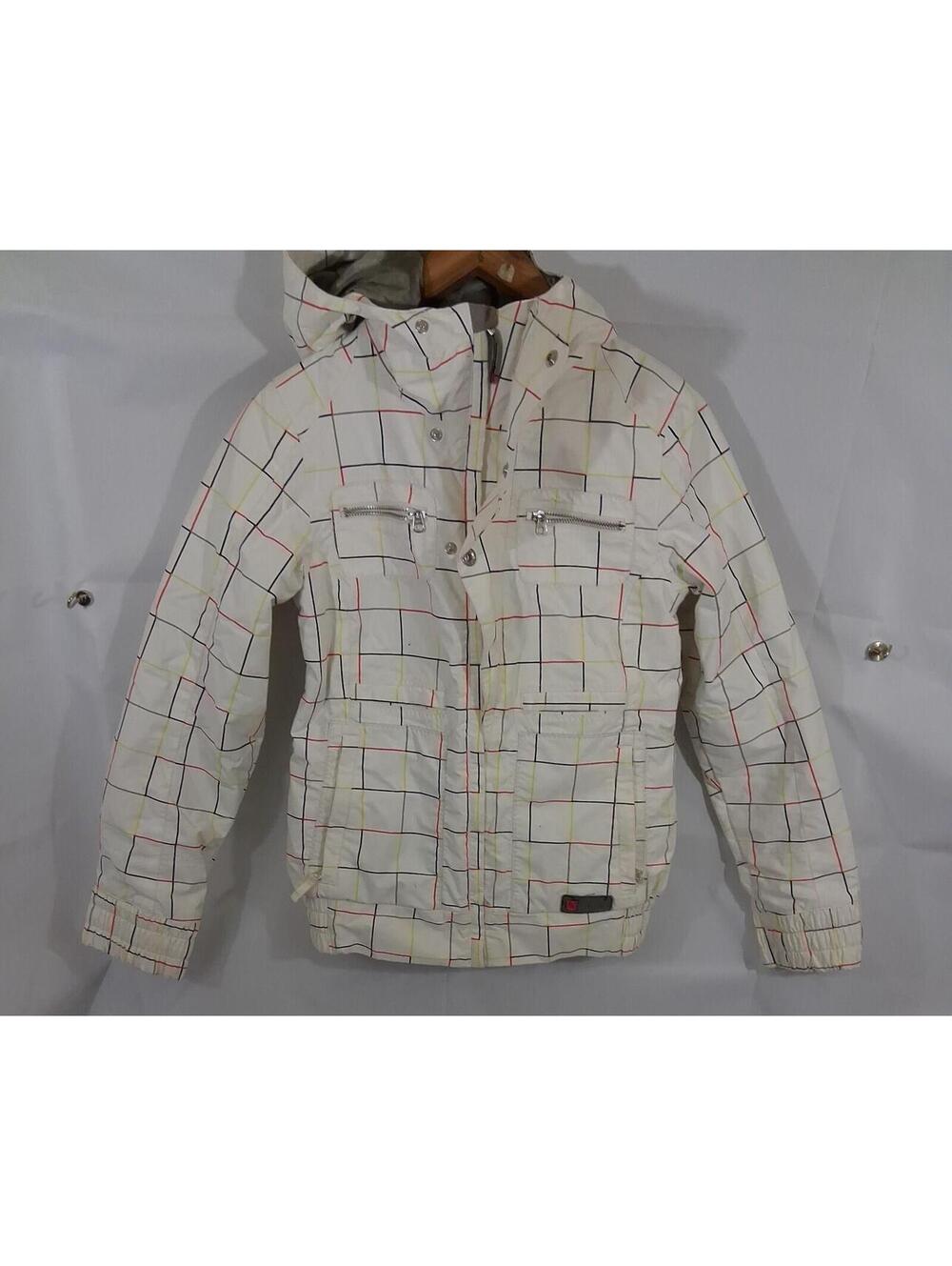 BURTON DryRide Making MAGIC 77 M White Hoodie Zipper Coat/Jacket Women's